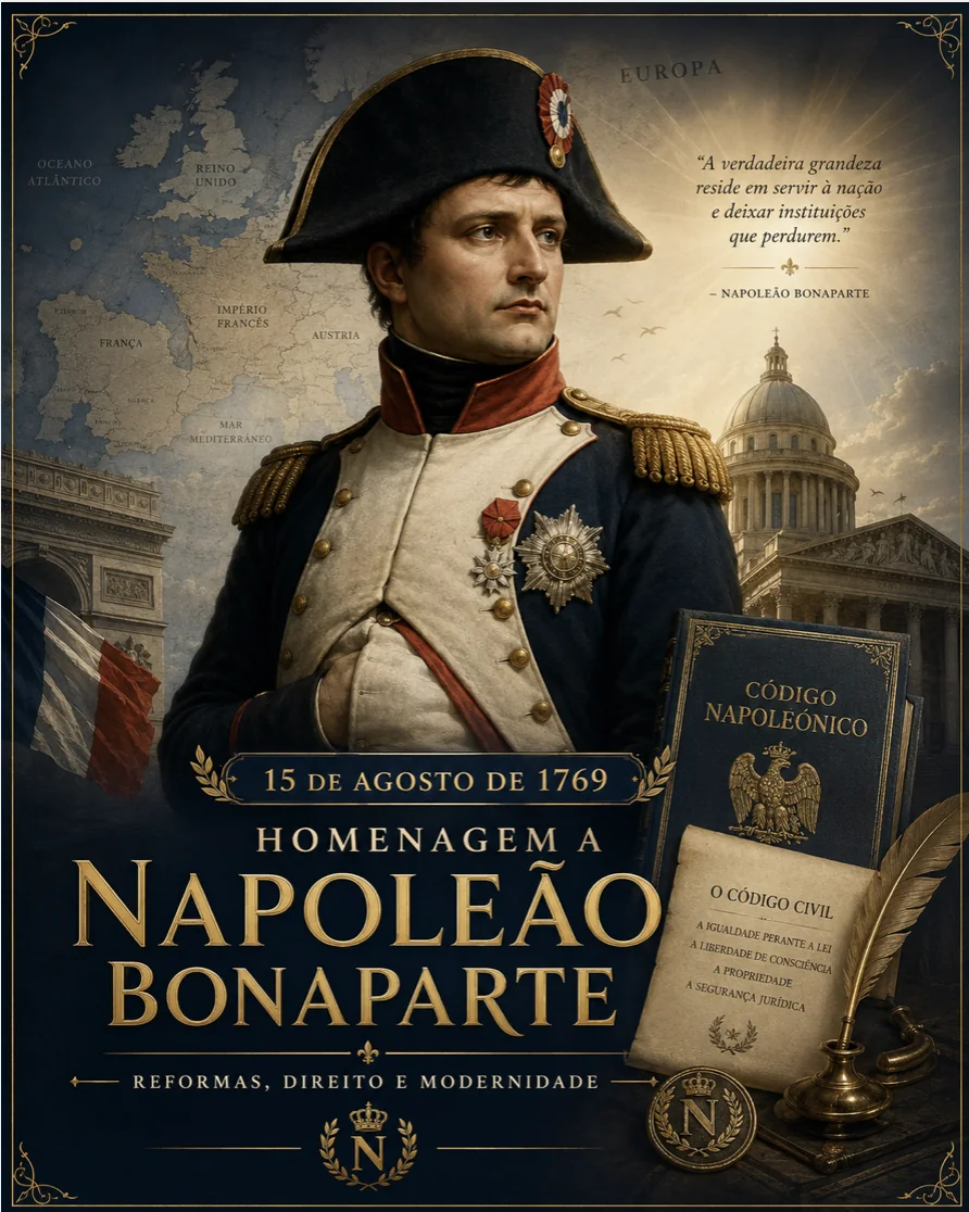 15 de agosto de 1769 – Nascia Napoleão Bonaparte